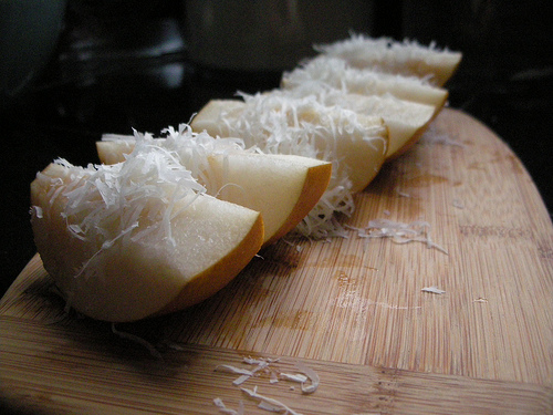 Raw Pears and Parmesan